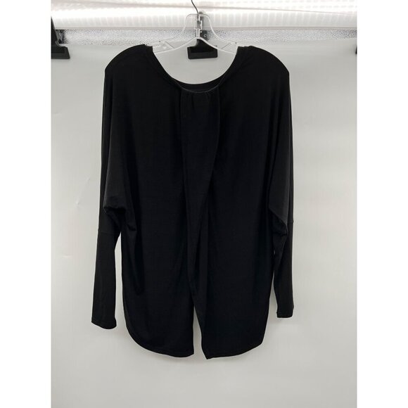 Matilda Jane Hi Low Top Split Back Long Sleeve Black Size Medium - Picture 7 of 9
